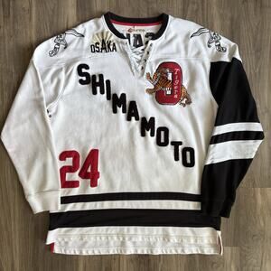 Iro-Ochi Shimamoto Embroidered Sweatshirt Mens Size 3XL Osaka Tigers Worn